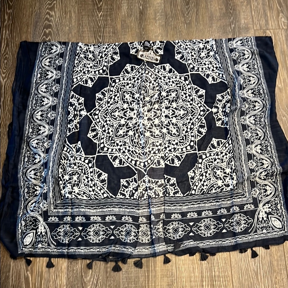 Navy and White Kimono